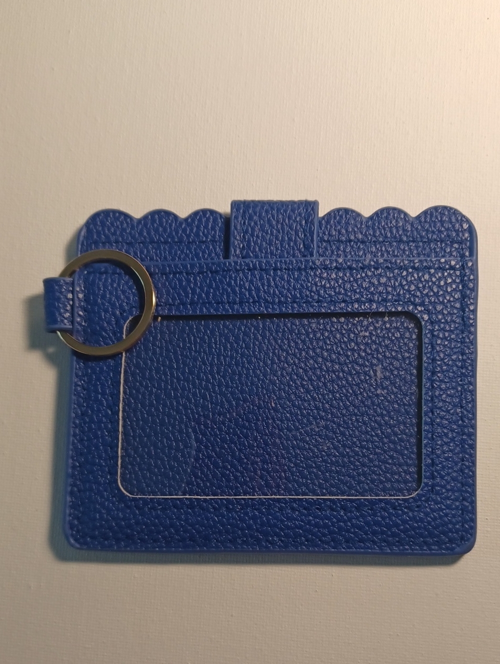 Blue Phone Card Holder Keyring Case